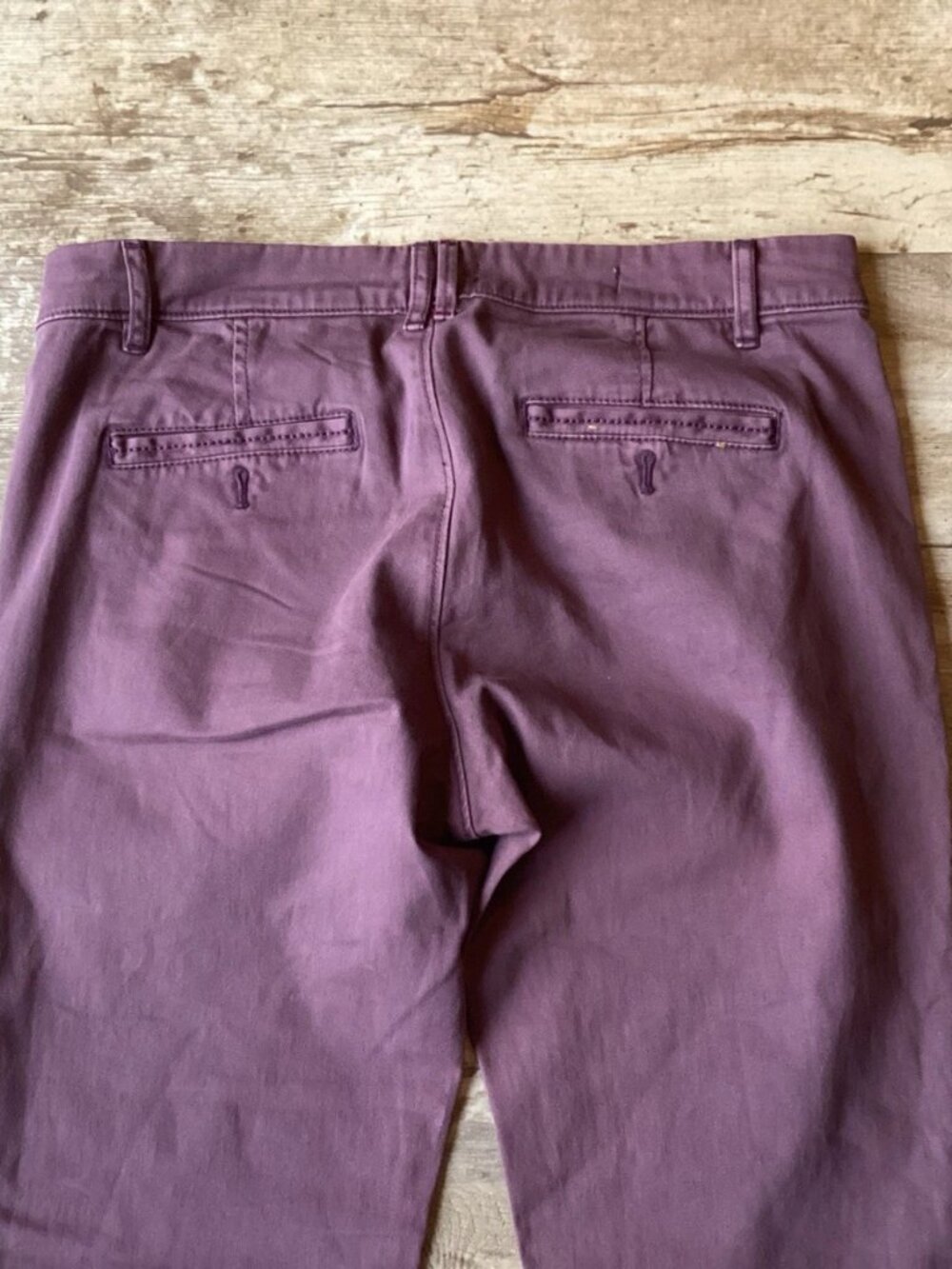 Pilcro And The Letterpress Hyphen Pants Plum Cotton Stretch Women’s 28 - Picture 7 of 8